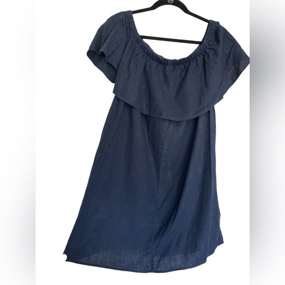 Old Navy Off-the-Shoulder Linen-Blend Shift Dress for Women - Picture 3 of 8